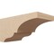 Ekena Millwork 11"W x 22"D x 11"H Wide Asheboro Rough Cedar Woodgrain TimberThane Corbel, Primed Tan CORUR11X22X11ASHRCPR - alternate 1